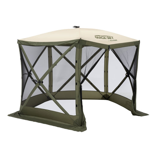 CLAM Quick Set Venture 9x9 Ft Portable Canopy + Clam Quick Set Screen (2 Pack) - 399153