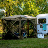 CLAM Quick Set Venture 9x9 Ft Portable Canopy + Clam Quick Set Screen (2 Pack) - 399153
