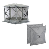 CLAM Quick Set Venture Canopy Shelter + CLAM Quick Set Screen, Gray (2 Pack) - 399163