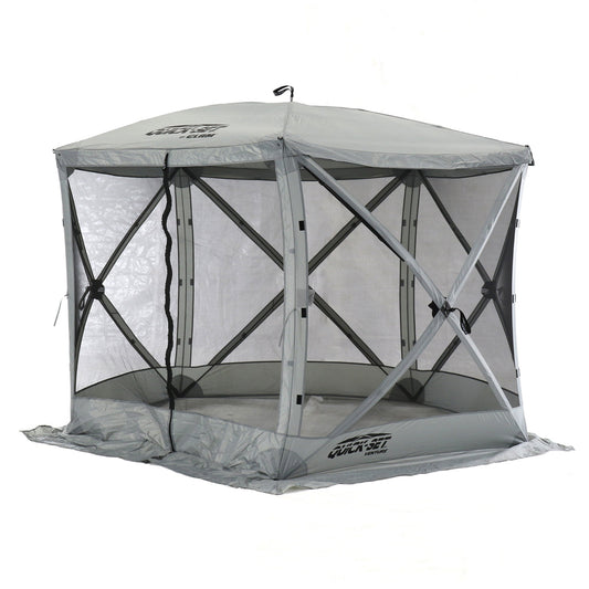 CLAM Quick Set Venture Canopy Shelter + CLAM Quick Set Screen, Gray (2 Pack) - 399163