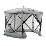 CLAM Quick Set Venture Canopy Shelter + CLAM Quick Set Screen, Gray (2 Pack) - 399163