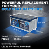 WEIZE 48V 105Ah LiFePO4 Battery w/ Bluetooth & BMS - BAC-0126VWEI