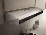 Elica - ARIA - Techne - 30" W x 20" D x 4 3/4" H, Stainless & Black Glass - UNDERCABINET HOODS | EAI430SS