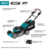 Makita 40V Max XGT Brushless 21 In. Self‑Propelled Commercial Lawn Mower Kit