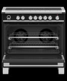 FISHER & PAYKEL OR36SCI6B1 Induction Range, 36", 5 Zones with SmartZone, Self-cleaning - OR36SCI6B1-KT