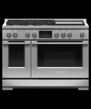FISHER & PAYKEL RDV3485GDL Dual Fuel Range, 48", 5 Burners with Griddle, Self-cleaning, LPG - RDV3485GDL-KT