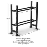 Titan fitness Elite Series Mass Storage System with Bumper Plate & Medicine Ball Shelves - 401934