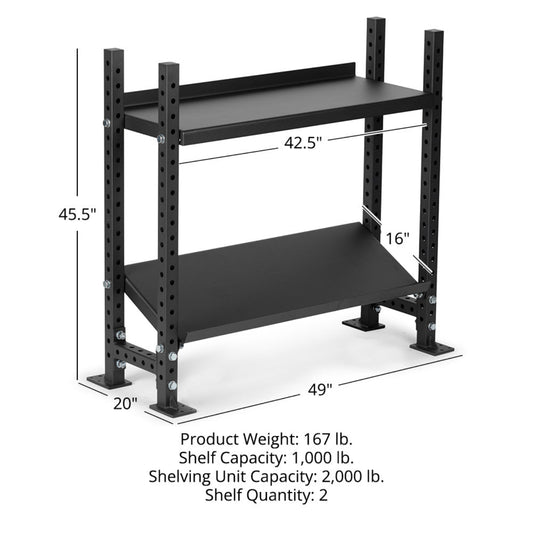 Titan fitness Elite Series Mass Storage System with Adjustable Shelves - 401938