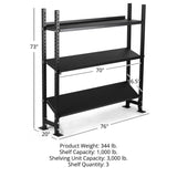 Titan fitness Elite Series Mass Storage System with Adjustable Shelves - 401938