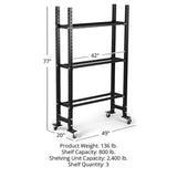 Titan fitness Elite Series Mass Storage System with Bumper Plate & Medicine Ball Shelves - 401934