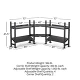 Titan fitness Elite Series Mass Storage System with Adjustable Shelves & Corner Shelves - 401946
