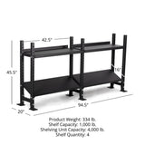 Titan fitness Elite Series Extension Unit Mass Storage System with Adjustable Shelves - 401958