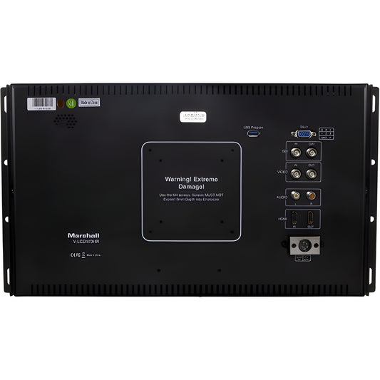 Marshall V-LCD173HR Economy Multiple Format HD 17" Rack Mount Monitor - VLCD173HR