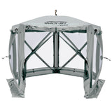 CLAM Quick-Set Adventure 9 x 9 Ft Portable Outdoor Camping Canopy Shelter, Gray - 409469
