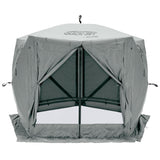 CLAM Quick-Set Adventure 9 x 9 Ft Portable Outdoor Camping Canopy Shelter, Gray - 409469