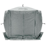CLAM Quick-Set Adventure 9 x 9 Ft Portable Outdoor Camping Canopy Shelter, Gray - 409469