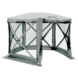CLAM Quick-Set Adventure 9 x 9 Ft Portable Outdoor Camping Canopy Shelter, Gray - 409469