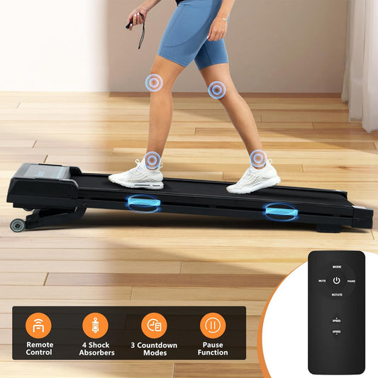 Ksports Under Desk Walking Pad Treadmill with Auto Incline and Wheels, 2.5 HP - 411272