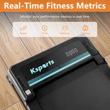 Ksports Under Desk Walking Pad Treadmill with Auto Incline and Wheels, 2.5 HP - 411272