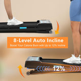 Ksports Under Desk Walking Pad Treadmill with Auto Incline and Wheels, 2.5 HP - 411272