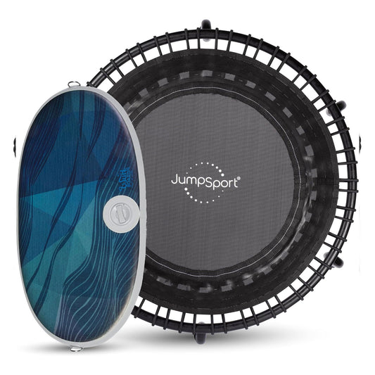 JumpSport 350 Fitness 39" Trampoline Bundled with Wurf Board Anti-Fatigue Mat - 411414
