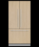 FISHER & PAYKEL RS36A72J1N Integrated French Door Refrigerator Freezer, 36", Ice - RS36A72J1N-KT