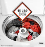 HOTPOINT 4.0 cu. ft. Capacity Washer with Stainless Steel Basket,Cold Plus and Water Level Control - HTW265ASWWW-KT
