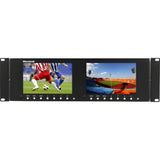 Marshall M-LYNX-702-V3 Dual 7" 3RU 1280x800 LCD Rack Mount Monitor - MLYNX702V3
