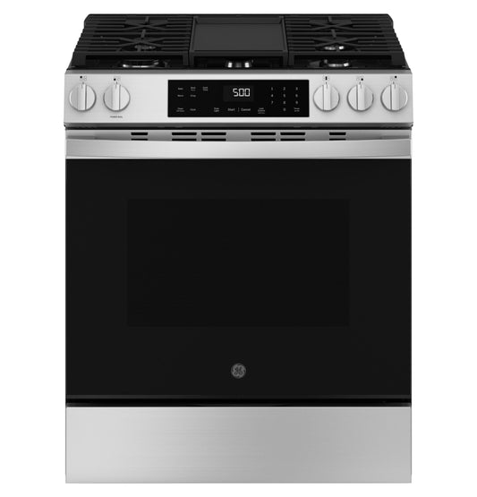 GE APPLIANCES GGS500PVSS GE(R) 30" Slide-In Front-Control Gas Range - GGS500PVSS-KT