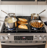 GE APPLIANCES GGS600AVES GE(R) 30" Slide-In Front-Control Convection Gas Range with No Preheat Air Fry and EasyWash(TM) Oven Tray - GGS600AVES-KT