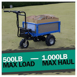Landworks GUO010 48V Self-Propelled 500 lbs Capacity Electric Utility Wagon New