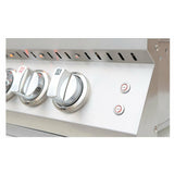 KOKOMO 32" 4-Burner BBQ Grill, Lights & Locking Casters - KO-BAK4BG-PRO