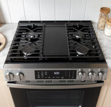 GE APPLIANCES GGS600AVDS GE(R) 30" Slide-In Front-Control Convection Gas Range with No Preheat Air Fry and EasyWash(TM) Oven Tray - GGS600AVDS-KT