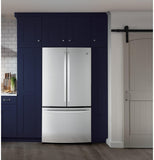 GE APPLIANCES GWE23GYNFS GE® ENERGY STAR® 23.1 Cu. Ft. Counter-Depth Fingerprint Resistant French-Door Refrigerator - GWE23GYNFS-KT