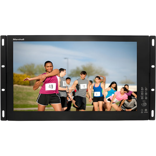 Marshall V-LCD173HR-DT Economy Multiple Format HD 17" Rack Mount Monitor w/ Stand - VLCD173HRDT