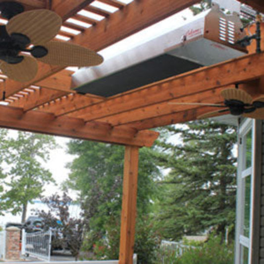 iDeal Calcana 5' High Output Gas Patio Heater in Stainless Steel - PH 40 HO (NG) - 181560