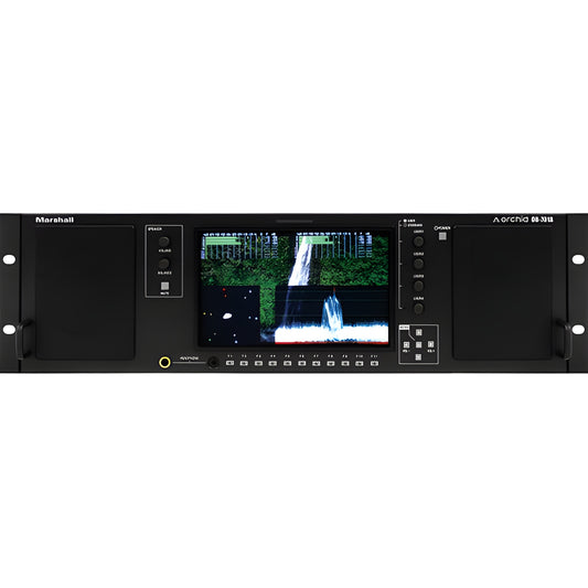 Marshall OR-701A Single 7" Full Featured 3RU Rack Mount Monitor with Audio Speakers - OR701A