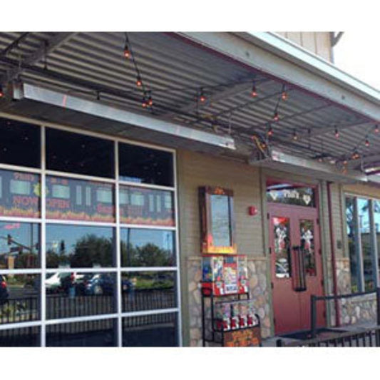 iDeal Calcana 15' Standard Output Propane Patio Heater in Stainless Steel - PH 50A (LP) - 181566