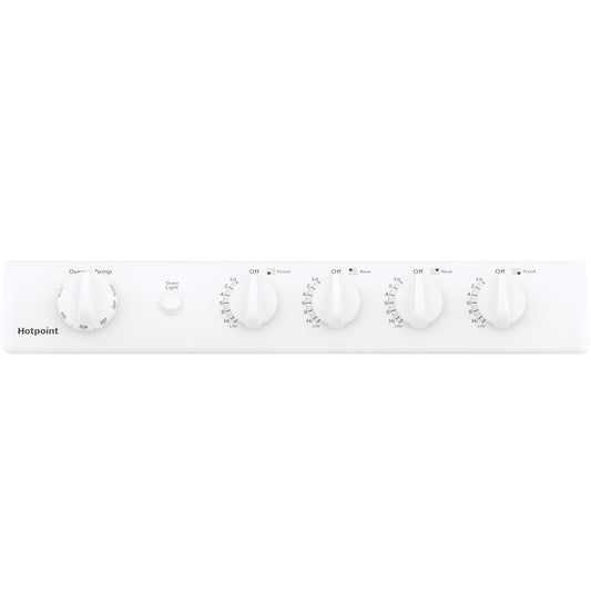 HOTPOINT 24" Front-Control Free-Standing Gas Range with Large Window - RGAS300DMWW-KT