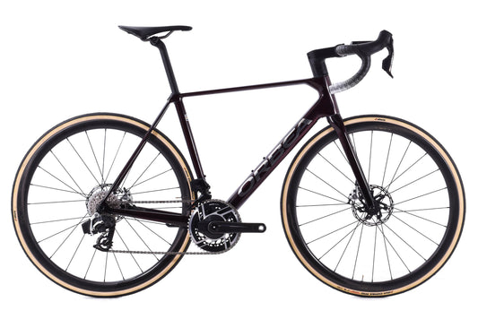 Orbea  2024 Orbea Orca M11eLTD Power 53cm SRAM Red AXS E1 Carbon Road Bike Wine Red Titanium Gloss - CUSTOM BUILD - 210000057249