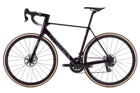 Orbea  2024 Orbea Orca M11eLTD Power 53cm SRAM Red AXS E1 Carbon Road Bike Wine Red Titanium Gloss - CUSTOM BUILD - 210000057249