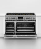FISHER & PAYKEL RDV3488N Dual Fuel Range, 48", 8 Burners, Self-cleaning - RDV3488N-KT