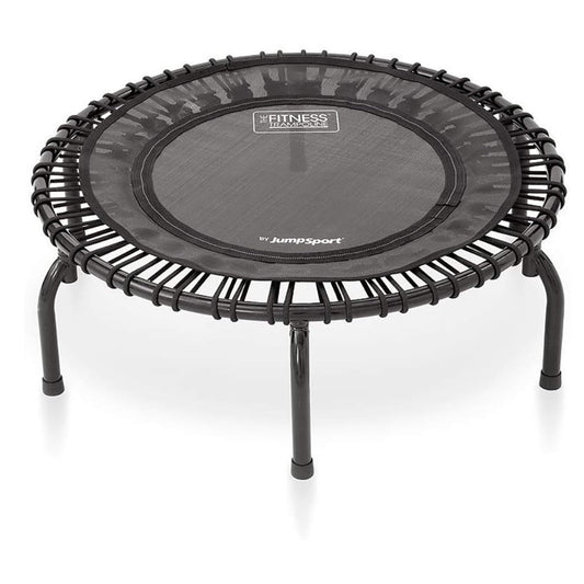 JumpSport 220 Fitness Rebounder Mini Trampoline & Handle Bar Accessory, Black - 250093