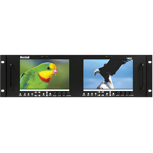 Marshall V-MD702 Dual 7" Modular Design Monitor with Composite and Component loop outs - VMD702