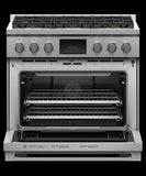 FISHER & PAYKEL RDV3366N Dual Fuel Range, 36", 6 Burners, Self-cleaning - RDV3366N-KT