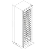 Dometic 19-inch Single-zone Freestanding Wine Cooler, 75 bottles - C75F