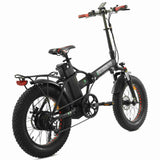 iDeal Ecotric 48V Fat Tire Portable and Folding Electric Bike with color LCD display - NS-NFAT20850C-G+SH-HHJ850-G