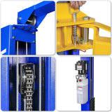 WEIZE 10,000 lbs Two Post Car Lift, Clearfloor, Overhead Auto/Truck Lift, 220V, 60Hz, 3HP - PLA-1001