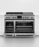FISHER & PAYKEL RDV3485GDN Dual Fuel Range, 48", 5 Burners with Griddle, Self-cleaning - RDV3485GDN-KT