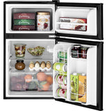 GE APPLIANCES GDE03GGKBB GE Double-Door Compact Refrigerator - GDE03GGKBB-KT